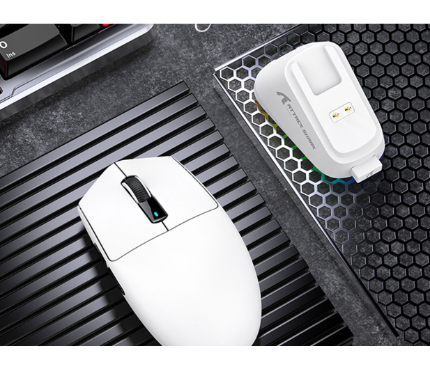 Attack Shark G3 PRO PAW3311 biała ze stacją ładującą - 1545131 - zdjęcie 5